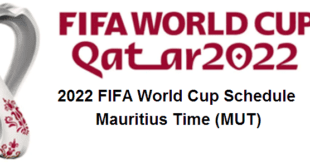 2022 FIFA World Cup Schedule in Mauritius Time (MUT)